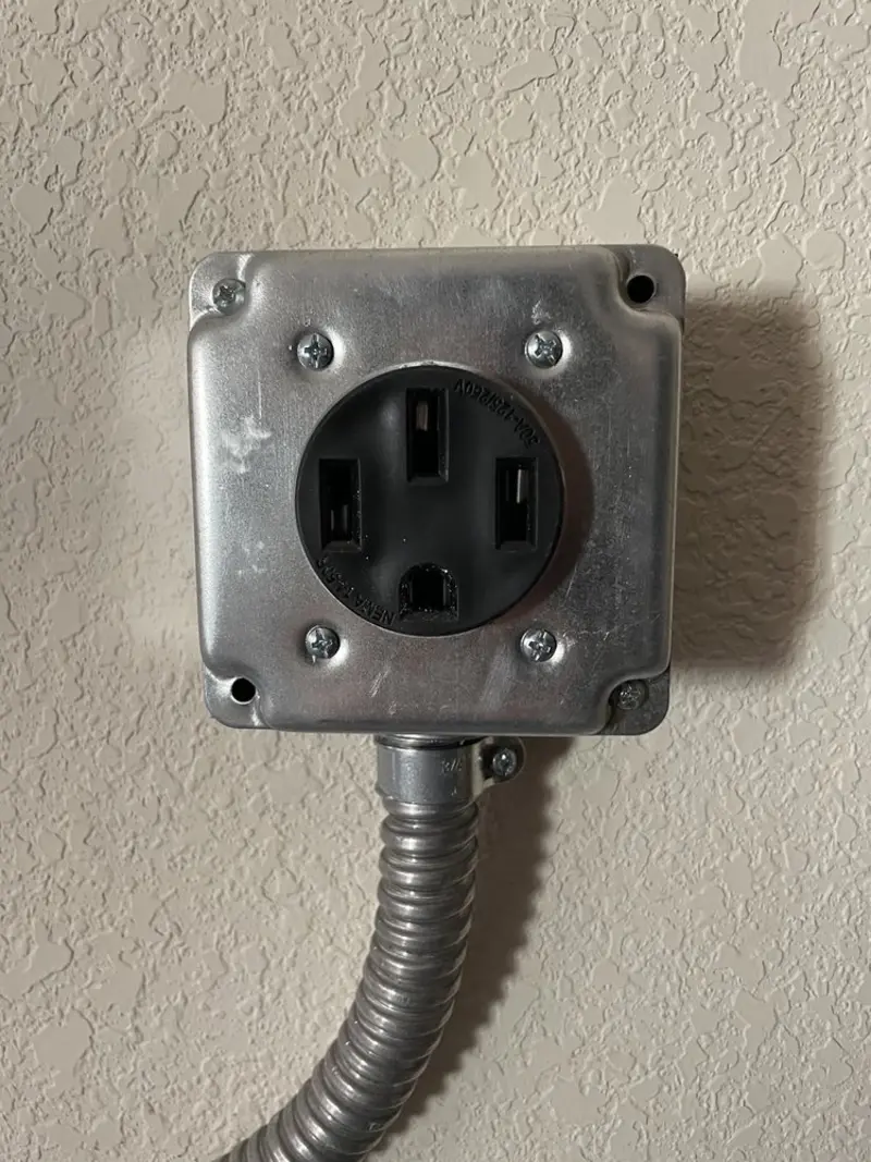 NEMA 14-50 outlet installed for Smart Home Electrical in Chelan